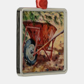 Rostige Schubkarre 2009 Silbernes Ornament (Rechts)