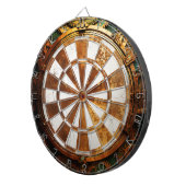 Rostige Steampunk-Dartscheibe Dartscheibe (Vorderseite rechts)