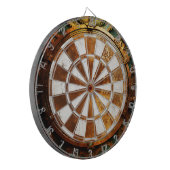 Rostige Steampunk-Dartscheibe Dartscheibe (Vorderseite Links)