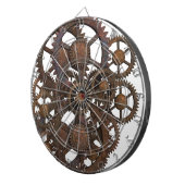 Rostige Steampunk Metallgänge Dartscheibe (Vorderseite rechts)