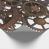 Rostige Steampunk Metallgänge Geschenkpapier (Ecke)