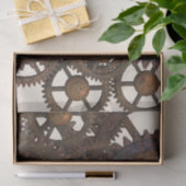 Rostige Steampunk Metallgänge Seidenpapier (Geschenk)