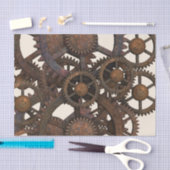 Rostige Steampunk Metallgänge Seidenpapier (Handwerk)