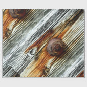 rostige Steppplatten Geschenkpapier (Flach)