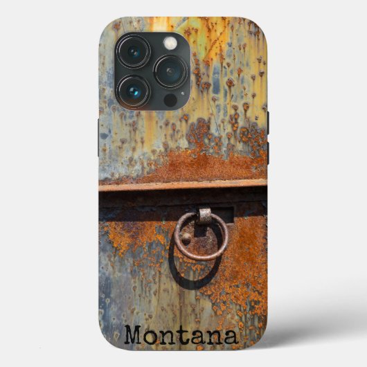 Rostige Tür mit individuellem Namen Case-Mate iPhone Hülle (Rückseite)