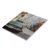 Rostige und flockige Farbe eines alten Autos Fliese (Seite)