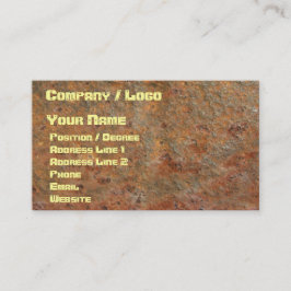 Rostige Visitenkarte