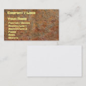 Rostige Visitenkarte (Vorne/Hinten)