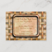 Rostige Webart Visitenkarte (Rückseite)