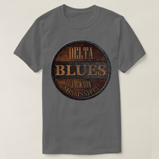 Rostiger Delta-Blues T-Shirt (Design vorne)