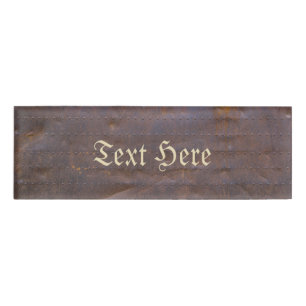 Rostiger Eisen-Beschaffenheits-Hintergrund Namenschild
