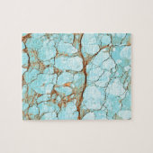 Rostiger gebrochener Türkis Puzzle (Horizontal)