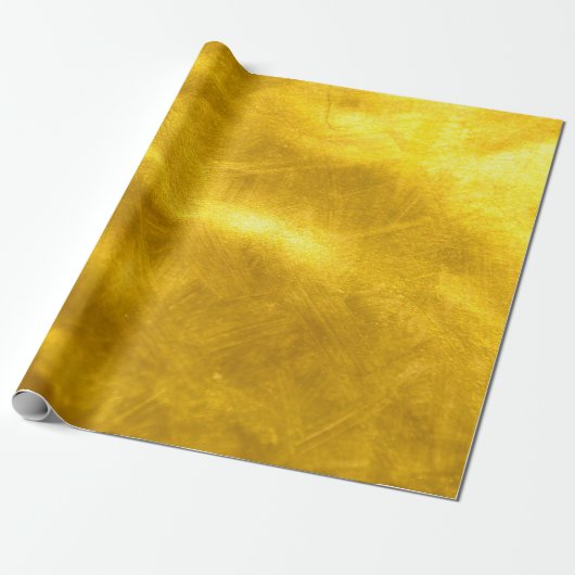Rostiger GoldGlitzer - glänzende goldene Geschenkpapier (Ungerollt)