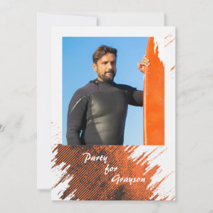 Rostiger Grunge-Foto Einladung