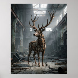 Rostiger Hirsch Echo Poster