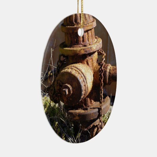 Rostiger Hydrant Keramikornament (Rechts)