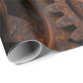 Rostiger Industriemechanismus Geschenkpapier (Rolleneckpunkt)