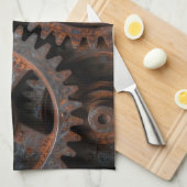 Rostiger Industriemechanismus Geschirrtuch (Viertel Falte)