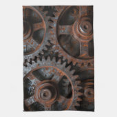 Rostiger Industriemechanismus Geschirrtuch (Vertikal)