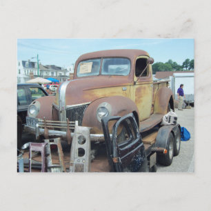Rostiger Lastwagen Postkarte