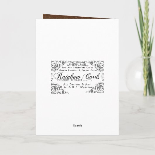 Rostiger Libellen-Jahrestag Karte (Rückseite)