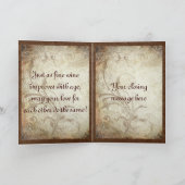 Rostiger Libellen-Jahrestag Karte (Innenseite)