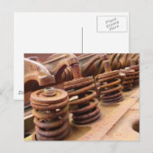 Rostiger Motorblock Postkarte (Vorne/Hinten)