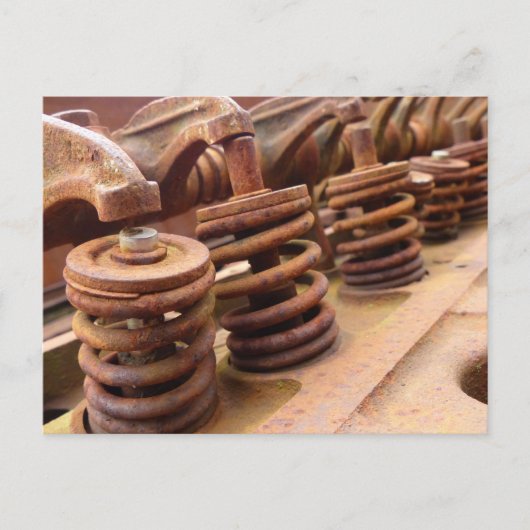 Rostiger Motorblock Postkarte (Vorderseite)