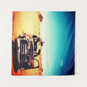 Rostiger Oldtimer Wandteppich (Vorderseite (Horizontal))