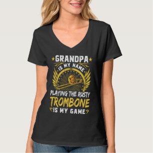 Rostiger Posaunen-Opa Erwachsenen-Humor Großvater T-Shirt