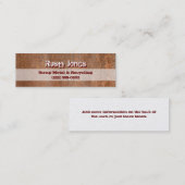 Rostiger Rand Telefonnummerkarte (Vorne/Hinten)