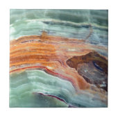 Rostiger Sagey Quarz mit Pfefferminzaroma Fliese (Vorderseite)