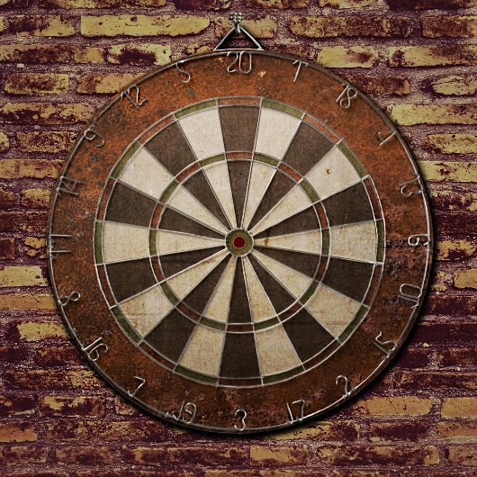 Rostiger Steampunk Dartscheibe
