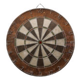 Rostiger Steampunk Dartscheibe (vorne)