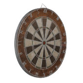 Rostiger Steampunk Dartscheibe (Vorderseite Links)