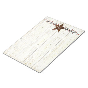 Rostiger Stern und Beeren Notizblock