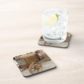 Rostiger Vintager Traktor Getränkeuntersetzer (Rechte Seite)