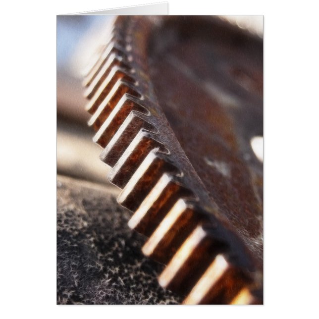 Rostiges altes Zahn-Rad (Vorne)