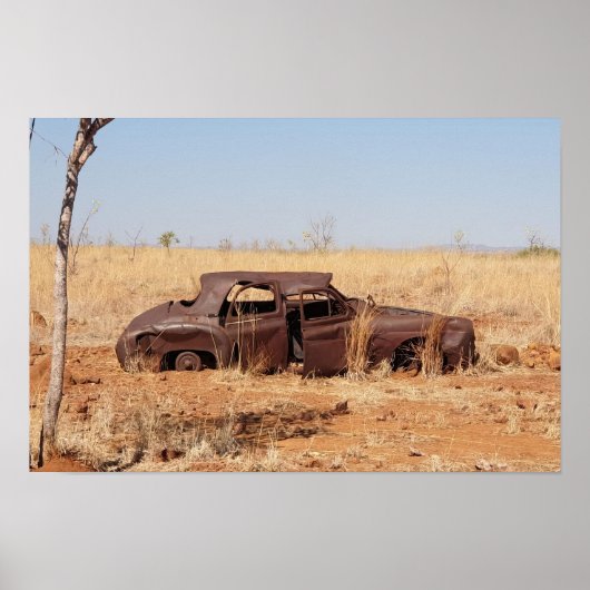 Rostiges Auto Poster (Vorne)