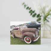 Rostiges Auto Postkarte (Stehend Vorderseite)