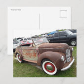 Rostiges Auto Postkarte (Vorne/Hinten)