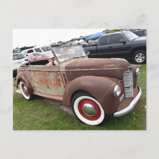 Rostiges Auto Postkarte (Vorderseite)