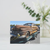 Rostiges Auto Postkarte (Stehend Vorderseite)
