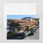 Rostiges Auto Postkarte (Vorne/Hinten)