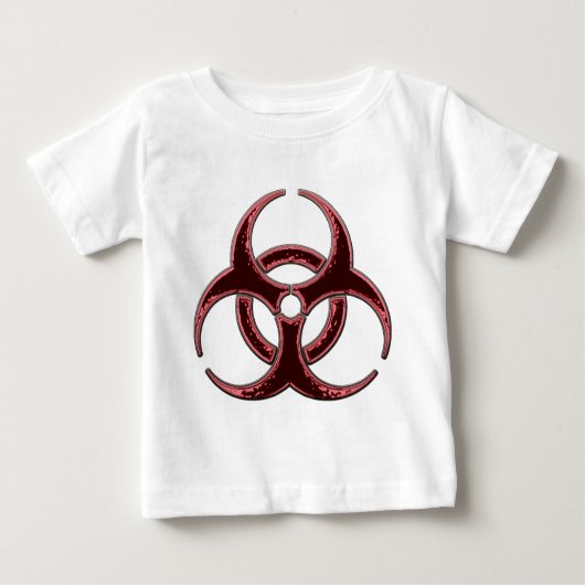 Rostiges Biogefahrensymbol Baby T-shirt (Vorderseite)