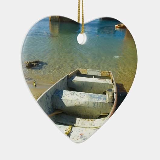 Rostiges Boot Keramik Ornament (Rechts)