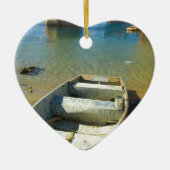 Rostiges Boot Keramik Ornament (Vorne)