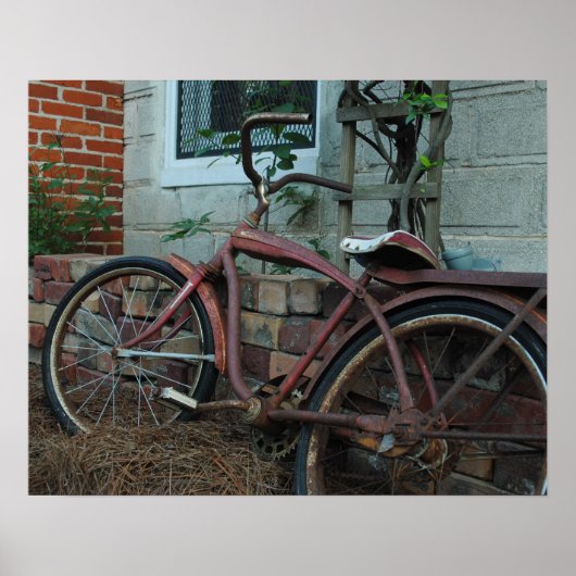 Rostiges Fahrrad Poster (Vorne)