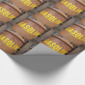 Rostiges Gas kann Geschenkpapier (Ecke)