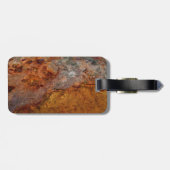 Rostiges Gepäcketikett Gepäckanhänger (Rückseite horizontal)